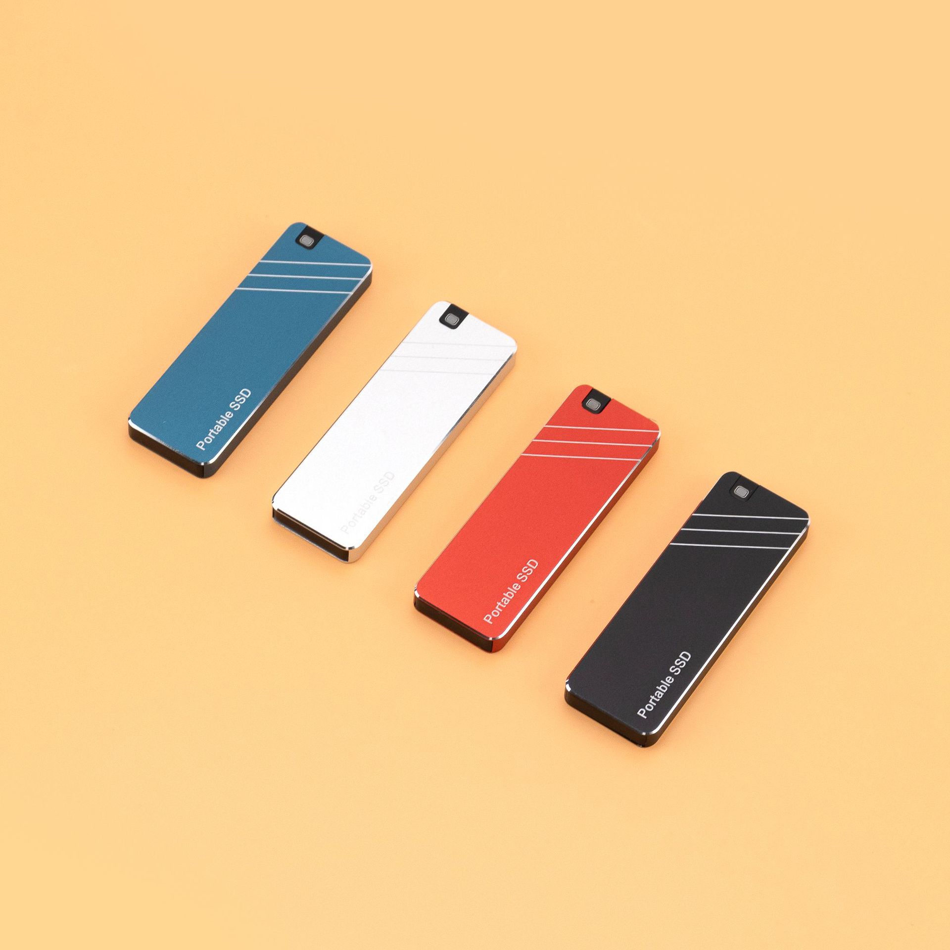 Portable solid-state drives in four colors